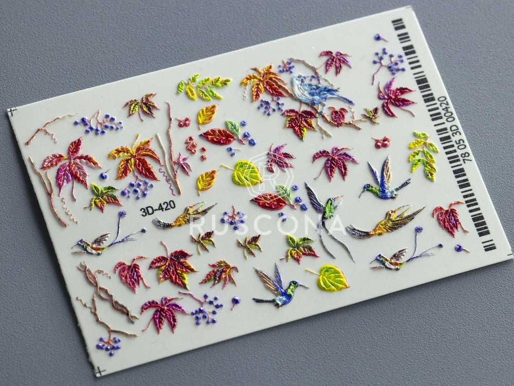 3D water sticker 420