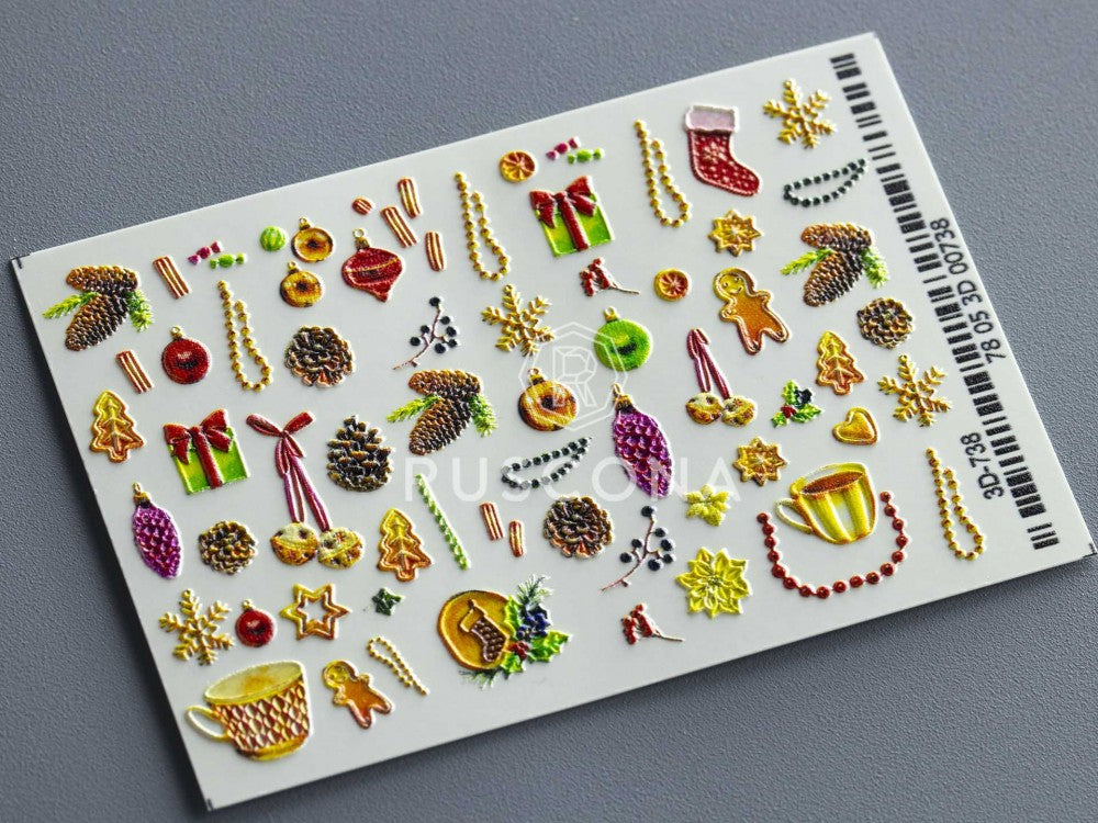 Adesivo acqua 3D 738