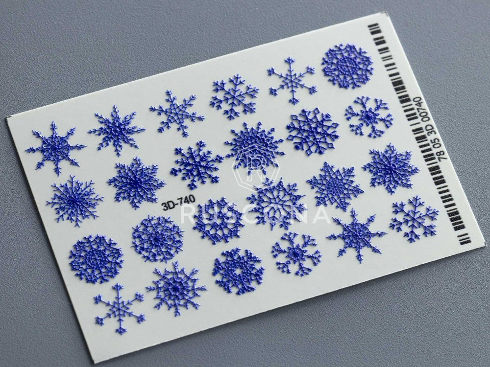 3D water sticker 740